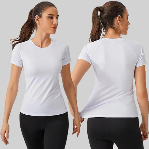 Women's Short Sleeve Compression Athletic T-Shirt