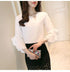 Ruffled Sleeve Chiffon Blouse for Women