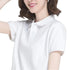 Summer T-shirt Mesh Ice Silk Breathable Short Sleeve Women's Shirt Collar Solid Color Polo Shirt Half Sleeve Women's Clothing