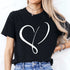 Women’s Heart Design Casual T-Shirt