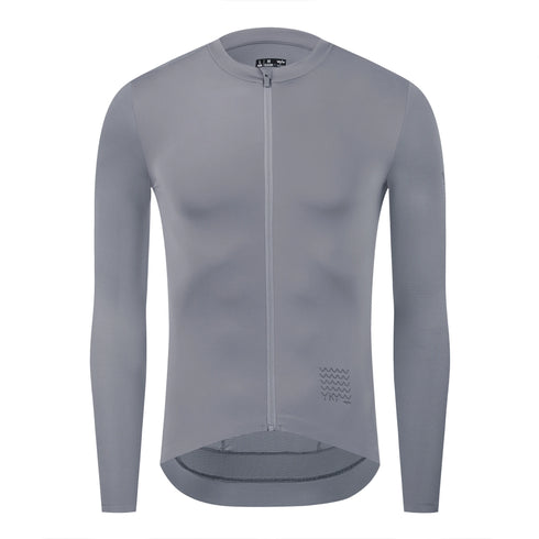 YKYW UPF 50+ Pro Team Thin Cycling Jersey Long Sleeve Men's Breathable Shirt Bike Tops Sun protection Sport Clothing YKK Zipper