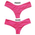 Adjustable Bikini Bottoms in Black and Pink