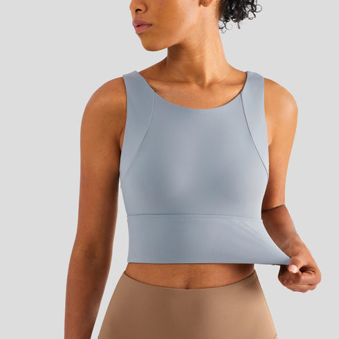 Nylon Women's Sports Bra Top for Yoga and Gym