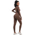 Women's Seamless Long Sleeve Sports Bodysuit