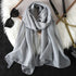 Chiffon Soft Solid Scarf Shawl for Elegant Style