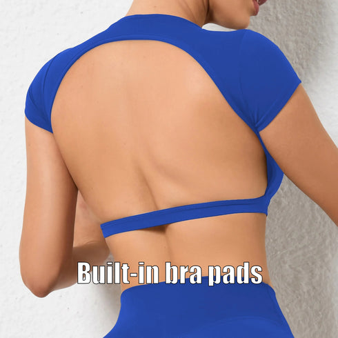 Hearuisavy Breathable Workout Crop Top for Women