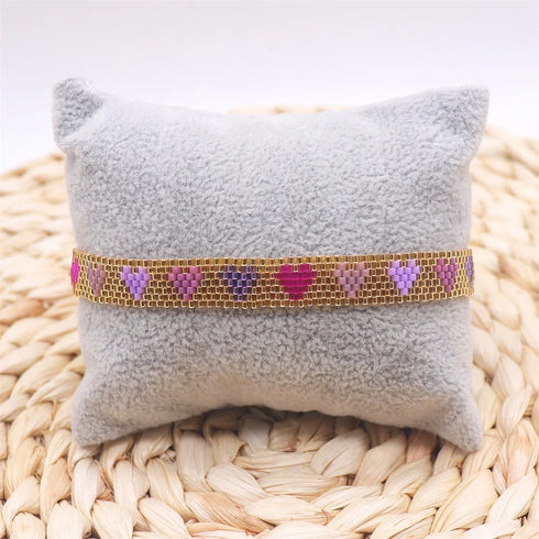 ZHONGVI Miyuki Heart Adjustable Bracelet