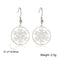 Skyrim Metatron Cube Dangle Earring Spiritual Jewelry for Women