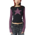 Women's Star Print Long Sleeve Casual T-Shirt