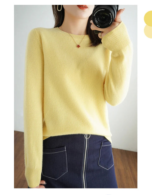 Casual Knitted Pullover Sweater for Women