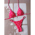 Leopard Print Push Up Bikini Set for Women