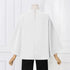 VONDA Women Fashion Blouse 2024 Elegant Autumn Tunic Tops Casual Stand Collar 3/4 Flare Sleeve Office Shirts Oversized Blusas