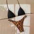 Leopard Print Triangle Bikini Set