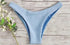 Women's Low Waisted Thong Bikini Bottoms - Red & White