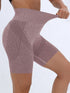 Women's High Waisted Seamless Fitness Shorts