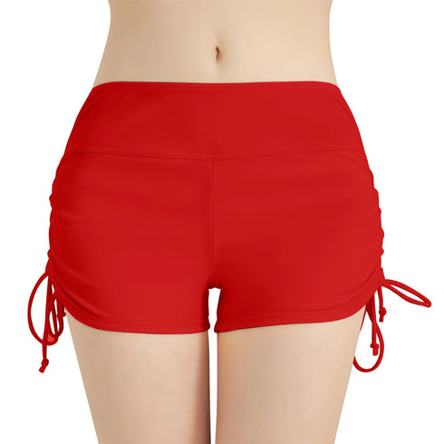 High Waist Adjustable Swim Shorts for Women
