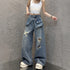 Chic Wide Leg Denim Jeans for Women