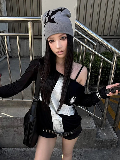 Seeslim Graphic Print Long Sleeve T-Shirt for Women