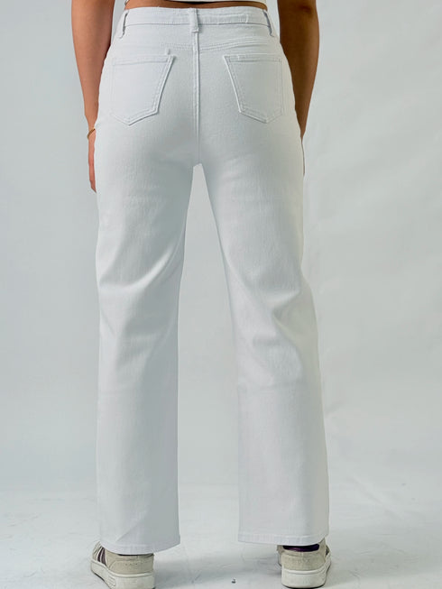 Y2K White Classic Women's Jeans