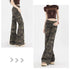 Chic Camouflage Wide Leg Jeans for Women