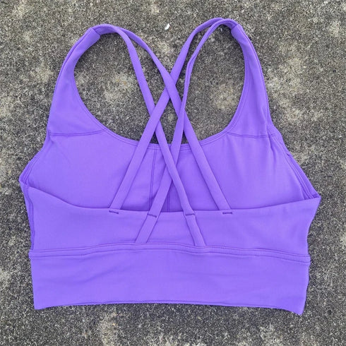 High Support Cross Straps Sports Bra for Women