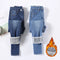 High Waist Thermal Denim Jeans for Women