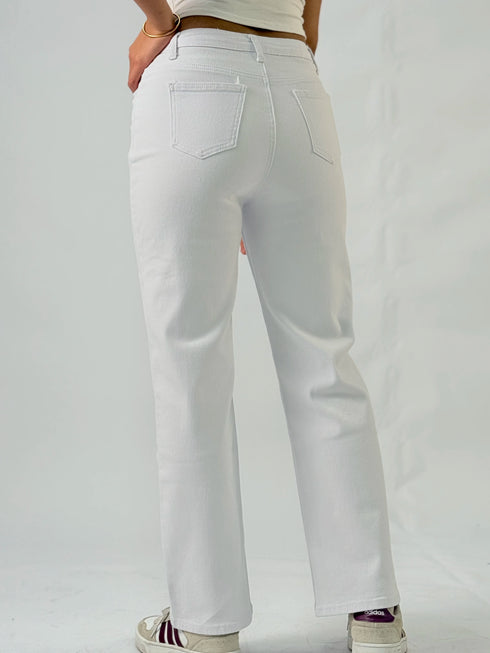 Y2K White Classic Women's Jeans