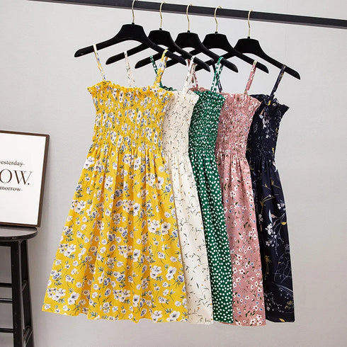 Floral Spaghetti Strap Mini Dress