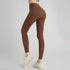 Naked Feeling Yoga Leggings High Waisted Hip Lifting Fitness Ankle Length Breathable Sports Pants for Running and Cycling