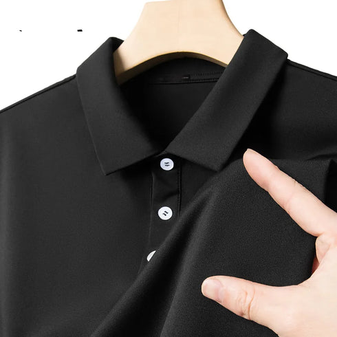 Summer T-shirt Mesh Ice Silk Breathable Short Sleeve Women's Shirt Collar Solid Color Polo Shirt Half Sleeve Women's Clothing