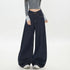 Girls High Waist Wide Leg Denim Jeans in Blue