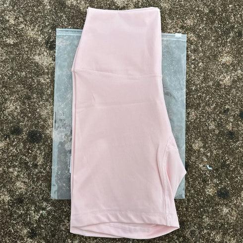 Solid Colour High Waist Yoga Shorts for Women