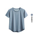 DRUR Women Sports T-shirt Short Sleeve Quick Dry Loose Compression Shirt Female Summer Fitness Sweatshirt Running Gym Tops New