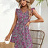 Floral Maxi V-Neck Dress for Women