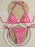 Floral Print Triangle Bikini Set with Brazilian Bottoms