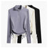 DRUR Women's 2 Piece Sweatsuit Set with Long Sleeve Top