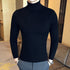 Men's High Neck Casual Knitted Pullover Sweater
