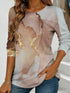 Women's Floral Watercolour Print Long Sleeve Top