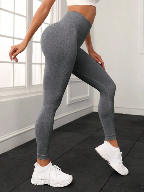 Seamless High Waist Yoga Leggings with Butt-Lifting Design