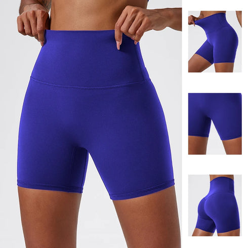 Hearuisavy Soft Yoga Shorts High Waist Buttock Lift Leggings