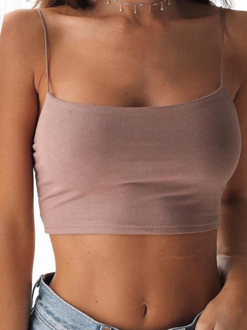 Sexy Tank Top Black Halter Crop Top Women Summer Sleeveless Backless Camisole Casual Fashion Tube Top for Parties and Clubs