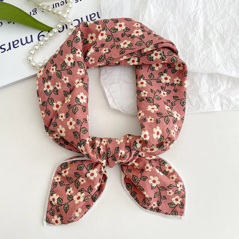 55cm Laies Cotton Linen Square Scarf for Women