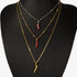 Stainless Steel Hot Pepper Pendant Necklace for Women