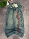 Embroidered Baggy Wide Leg Jeans for Women