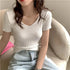 Basic V-neck Ribbed Summer Pullover Sweater