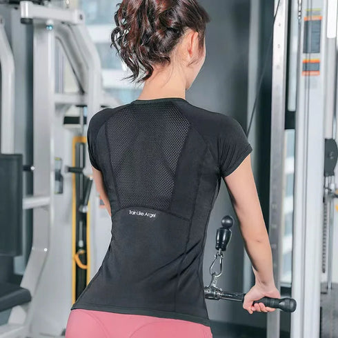 Plus Size Ladies Sportswear T-Shirt for Fitness