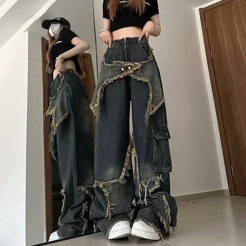 Baggy Vintage-Style Jeans for Women