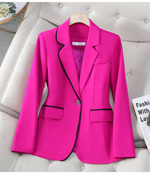 Plus Size Women's Luxury Blazer in White