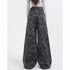 High Waist Camouflage Wide Leg Jeans for Women
