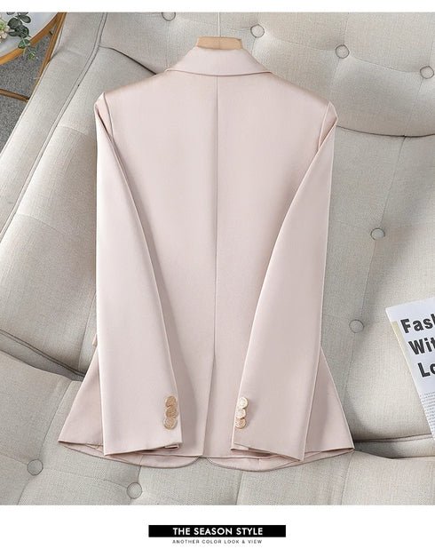 Red Slim Fit Blazer for Women